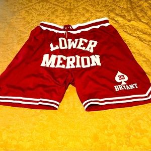 Kobe Bryant Men's Lower Merion #33 High School Basketball Shorts Sports XL
